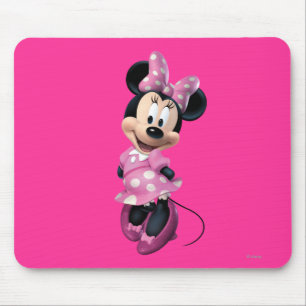Tapis De Souris Minnie Rose   Mains Derrière Le Dos