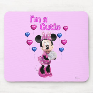 Tapis De Souris Minnie Rose Mignonne avec des cœurs