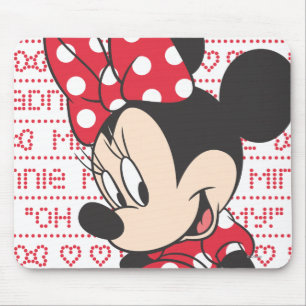 Tapis De Souris Minnie Rouge Mignonne