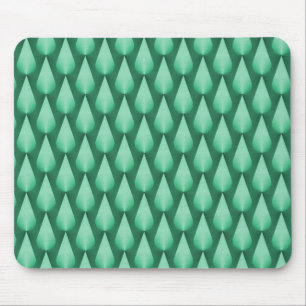 Tapis De Souris Mint Vert éblouissant Raindrops Mousepad