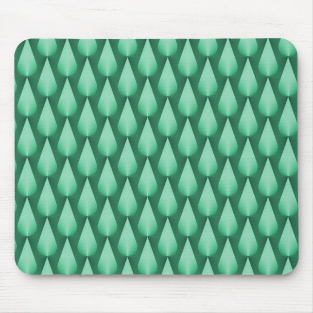 Tapis De Souris Mint Vert éblouissant Raindrops Mousepad (Devant)