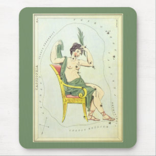 Tapis De Souris Miroir d'Urania, Carte céleste d'astronomie vintag
