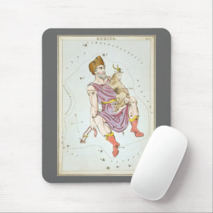 Tapis De Souris Miroir d'Urania, Carte céleste d'astronomie vintag