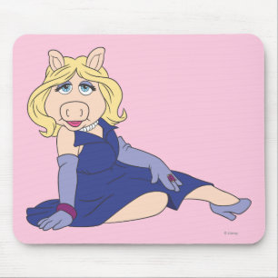 Tapis De Souris Miss Piggy en robe violette