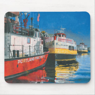 Tapis De Souris Miss Portland Fireboat et Casco Bay Ferries
