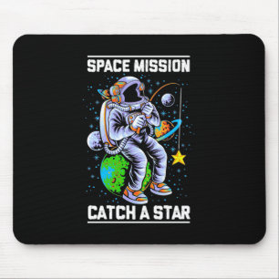 Tapis De Souris Mission spatiale astronaute Attraper une étoile