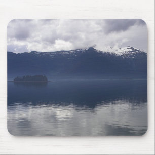 Tapis De Souris Misty Alaskan Sea dans les tons bleu