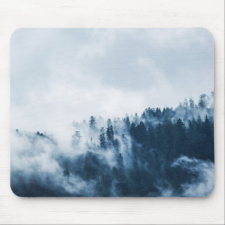 Tapis De Souris Misty Forest Mountain