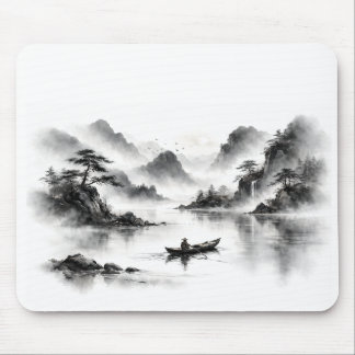 Tapis De Souris Misty Lake Mousepad