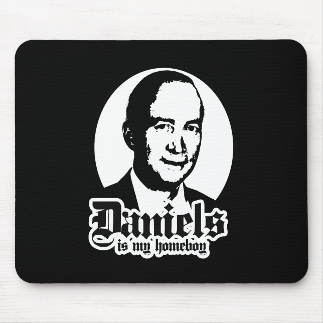 TAPIS DE SOURIS MITCH DANIELS EST MON HOMEBOY (Devant)