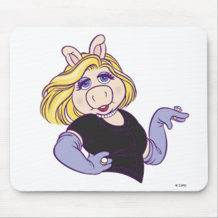 Tapis De Souris Mlle Piggy debout dans un Disney élégant