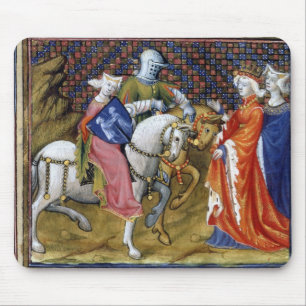 Tapis De Souris Mme cadre 120 Madame du lac rencontrant Guinevere,