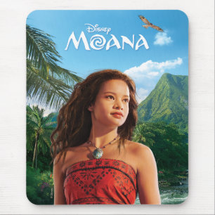 Tapis De Souris Moana Aventure Cinématique en Live Action Portrait