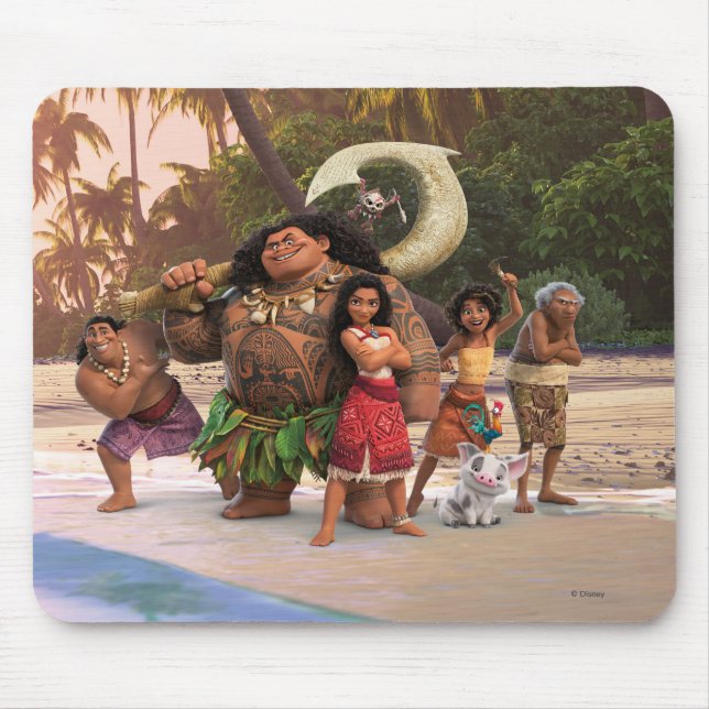 Tapis De Souris Moana et Crew (Devant)