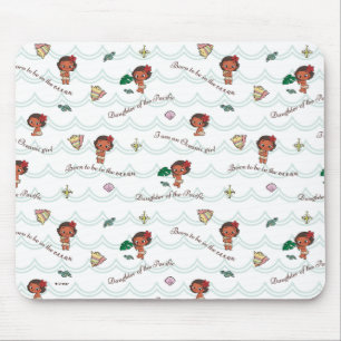 Tapis De Souris Moana Né pour être dans le Motif Océan