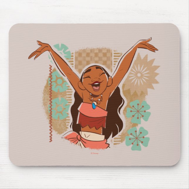 Tapis De Souris Moana | Un Avec Les Vagues (Devant)