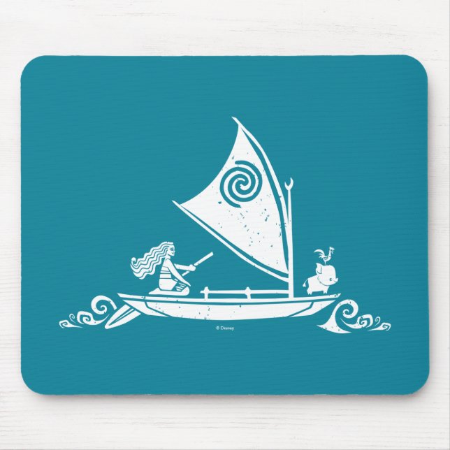 Tapis De Souris Moana | Voilier Au-Delà De L'Horizon (Devant)