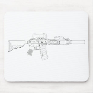 Tapis De Souris Mod 0 Mousepad de CQBR MK18
