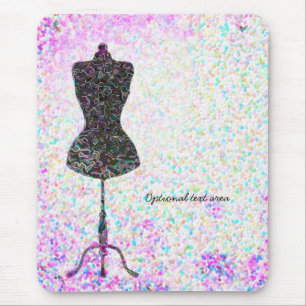 Tapis De Souris Mode Confetti Mannequin Moderne Personnalisé