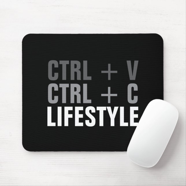 Tapis De Souris Mode de vie CTRL + C, CTRL + V (Avec souris)