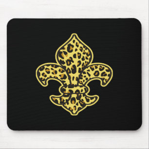Tapis De Souris Mode Empreinte de léopard tendance Motif animal Fl