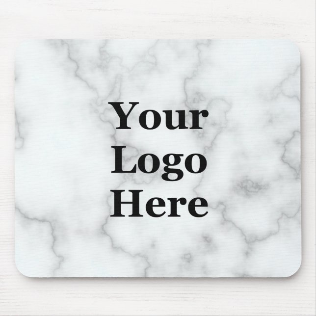 Tapis De Souris Modèle d'affaires Faux Marble Votre logo ici (Devant)