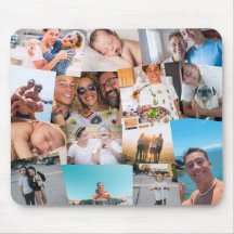 Modèle de collage de 14 photos qui se chevauchent 