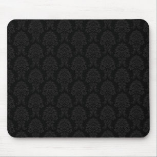 Tapis De Souris Modèle de Damas noir