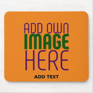 TAPIS DE SOURIS MODELE DE TEXTE D'IMAGE ORANGE FONCÉ ÉDITABLE MODE
