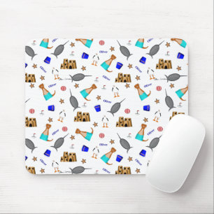 Tapis De Souris Modèle de vacances d'été à la plage d'Oliver la lo