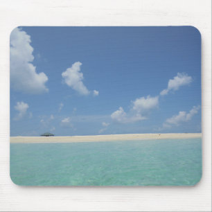Tapis De Souris Modèle des Maldives tendance Mer Bleue Ciel Nuages