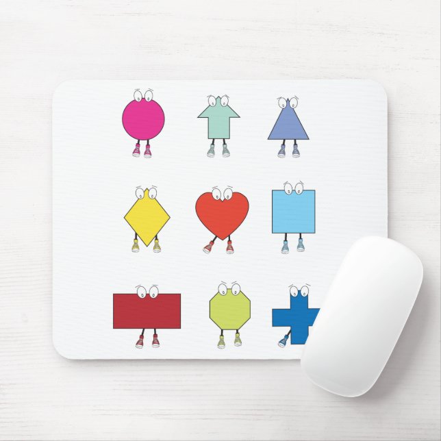 Tapis De Souris Modèle d'illustration de caractères de forme mûre (Avec souris)