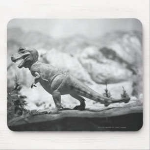Tapis De Souris Modèle du rex B&W de tyrannosaurus