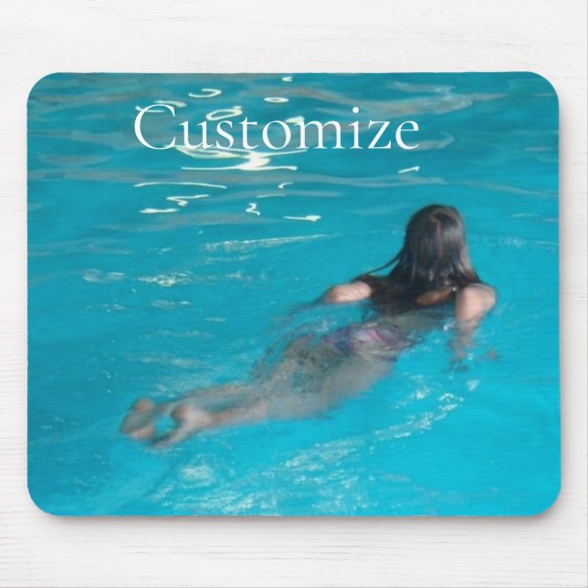 Tapis De Souris Modèle féminin natation Thunder_Cove (Devant)