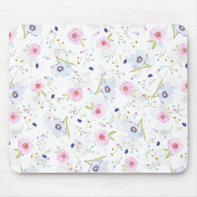 Tapis De Souris Modèle floral (Devant)