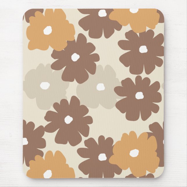 Tapis De Souris Modèle floral rétro (Devant)