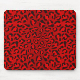 Tapis De Souris Modèle rose de texture de léopard