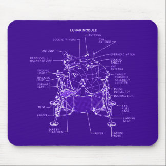 Tapis De Souris Modèles de module lunaire d'Apollo
