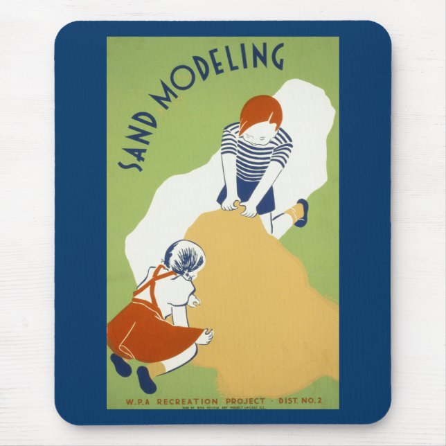 Tapis De Souris Modélisation du sable (Devant)