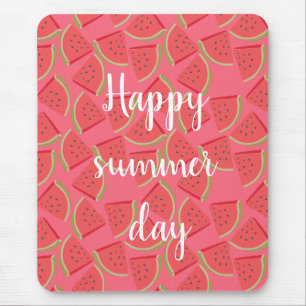Tapis De Souris Modern Pink Watermelon, Summer 