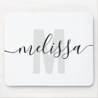 Modern Simple Monogramme Nom de l'écriture manuscr