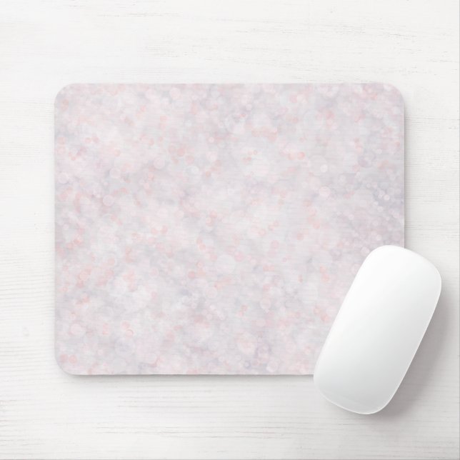 Tapis De Souris Moderne Bokeh Mousepad rose clair (Avec souris)