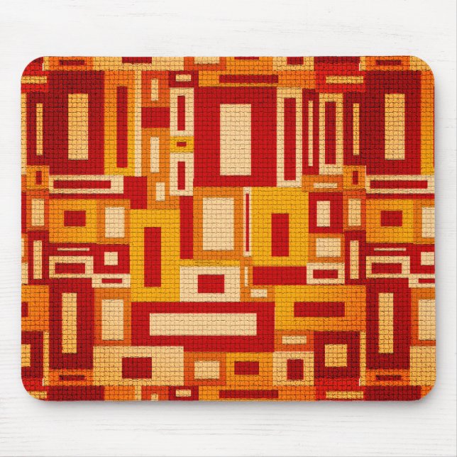 Tapis de souris moderne de Geometrics de la rétro (Devant)