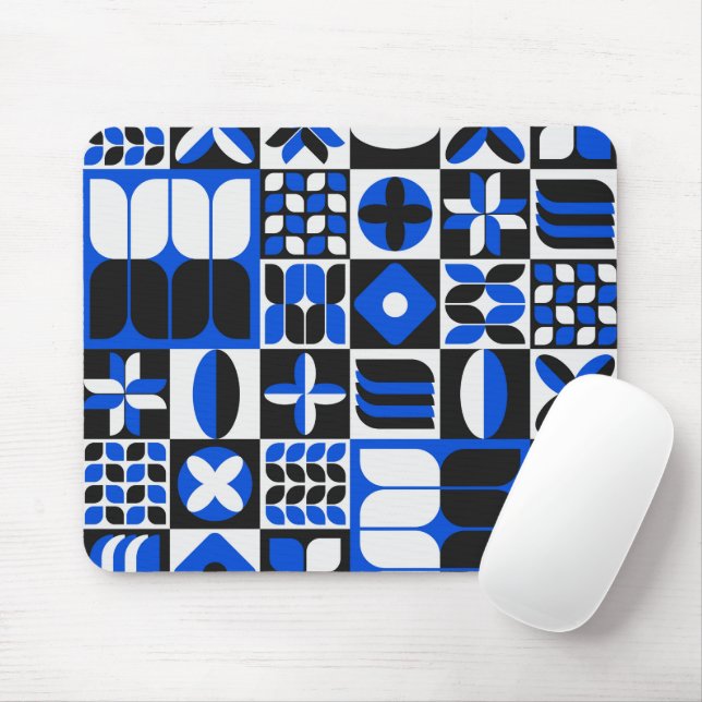 Tapis De Souris Moderne minimaliste du milieu du siècle (Avec souris)