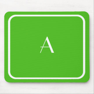 Tapis De Souris Moins cher Kelly Green Mousepad avec Monogramme bl