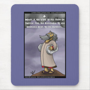 Tapis De Souris Moïse et les 10 hashtags Twitter Cadeaux et T-shir