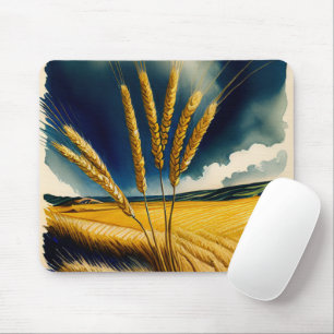 Tapis De Souris Moisson d'automne Prairie Gold Mousepad