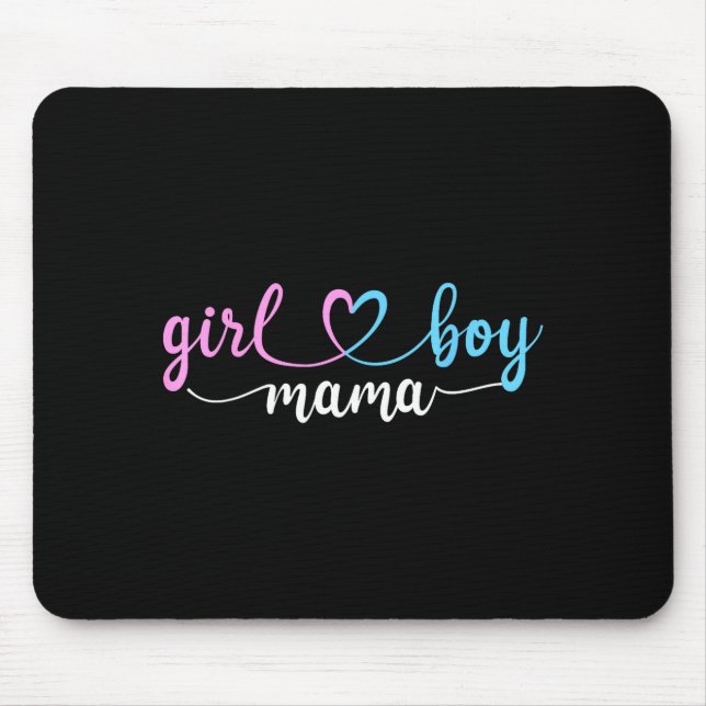 Tapis De Souris Mom of both mama of boys and girls  (Devant)