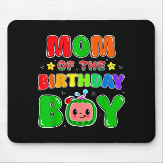 Tapis De Souris Mom Of The Birthday Boy Funny Melon Family Party M