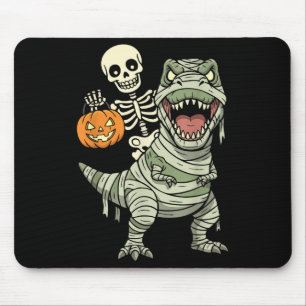 Tapis De Souris Momie de squelette à cheval Dinosaure T Rex Hallow